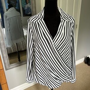 Chic Striped Women's Blouse